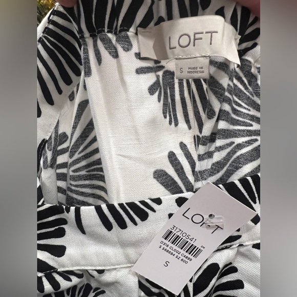 Loft maxi dress! Black and white, size small, floral pattern! - Picture 2 of 4
